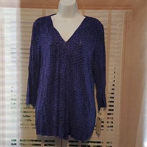 Dana Buchman 3/4 sleeve tunic